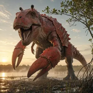 Crab + Tyrannosaurus rex